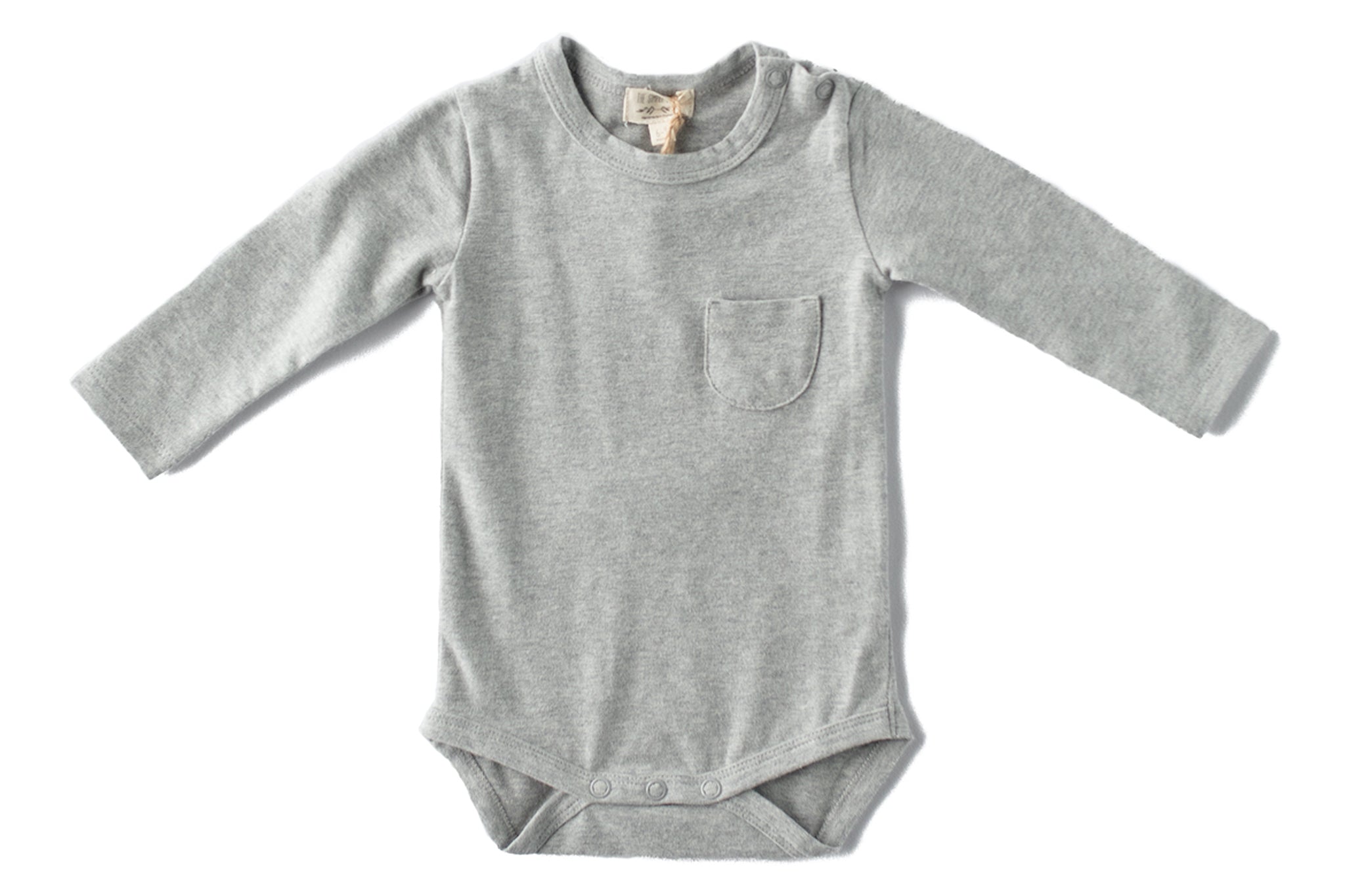 Long-Sleeve Onesie | Gray Melange