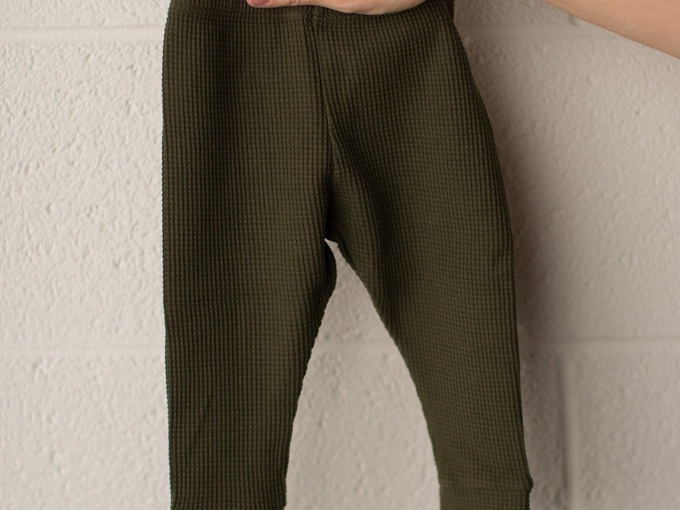 Waffle Legging | Dark Olive