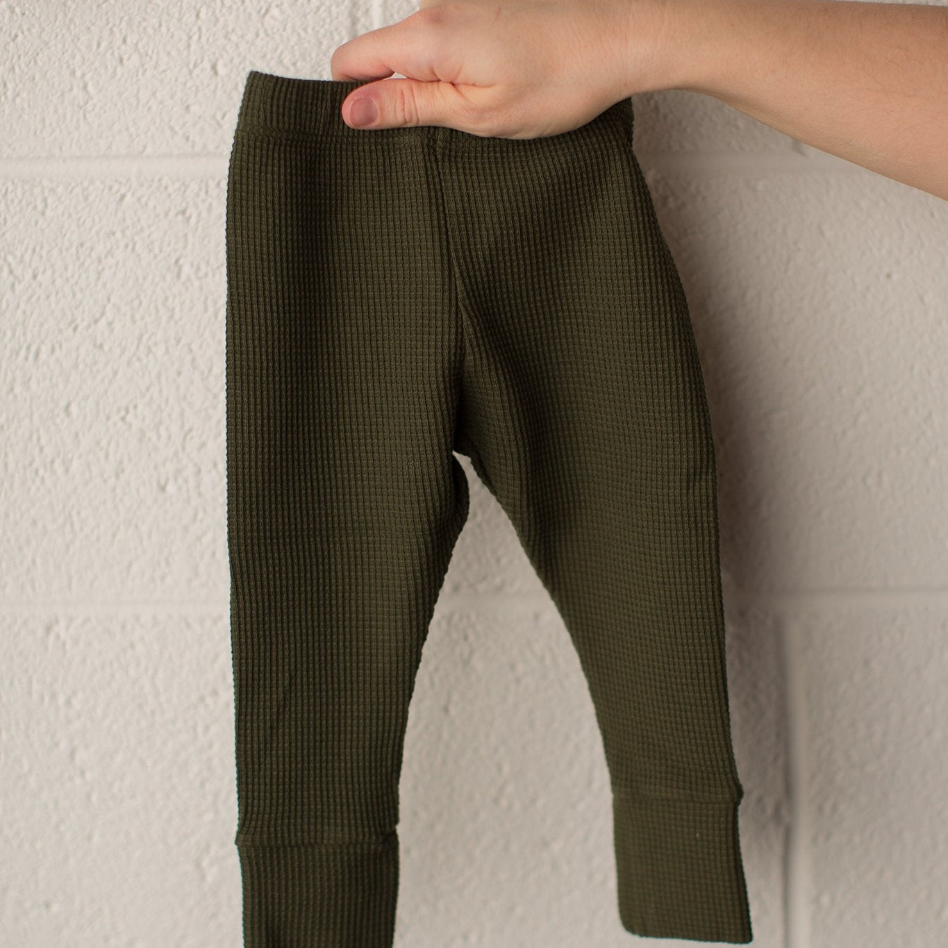 Waffle Legging | Dark Olive