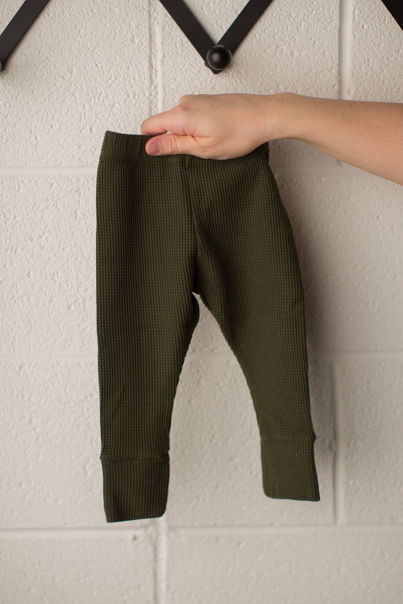 Waffle Legging | Dark Olive
