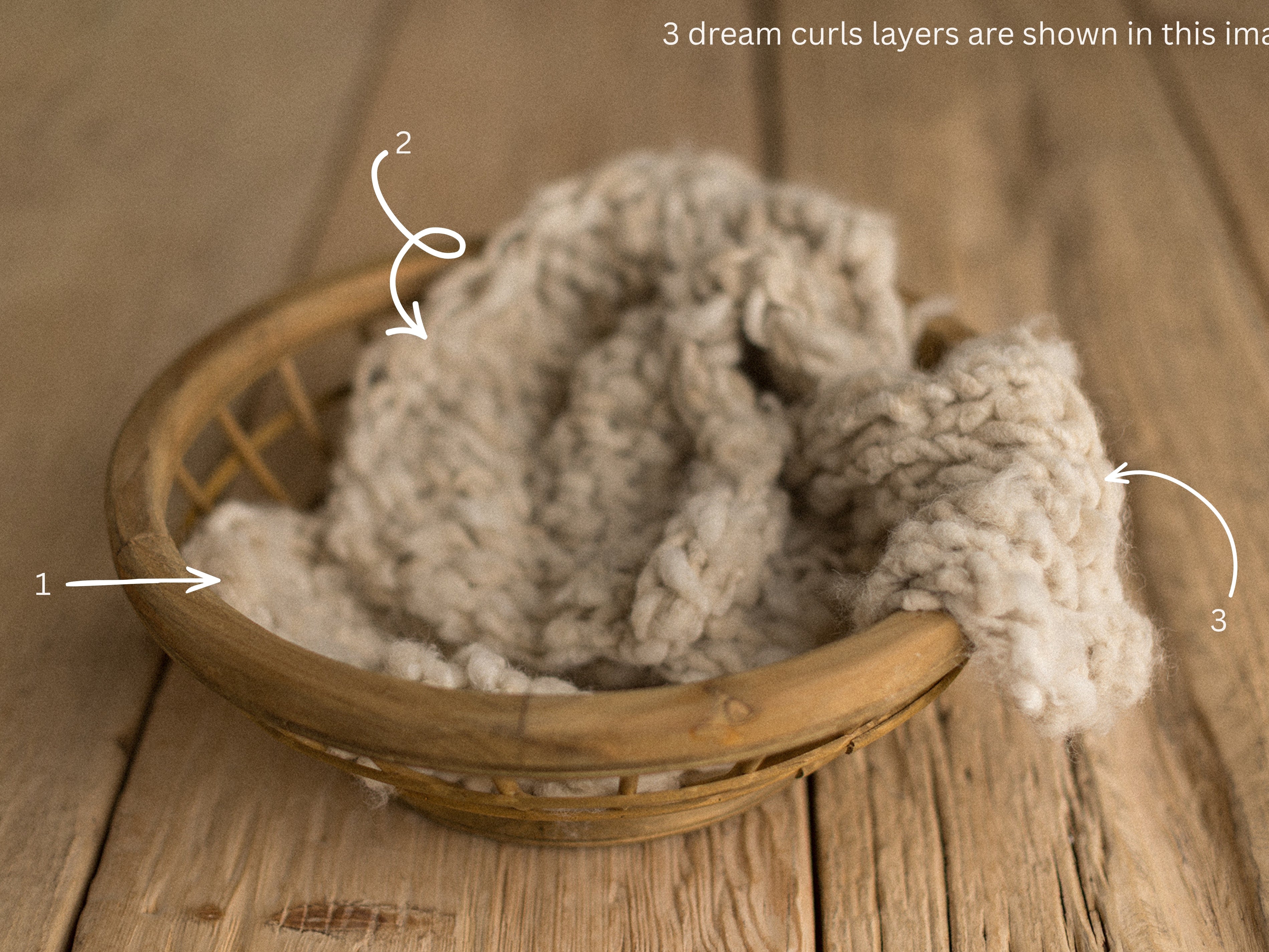 Mini Dream Curls | Natural  | HLP x Mama Knits