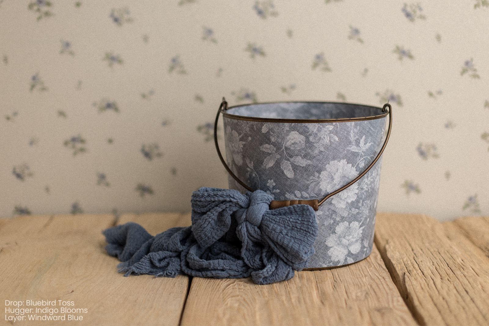 Bucket Hugger | Indigo Blooms