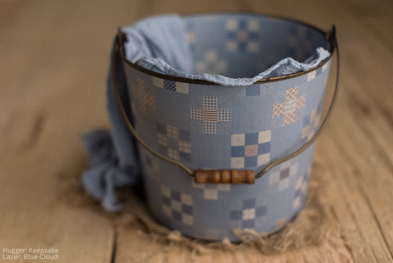 Wide Wrinkly Wrap | Blue Cloud