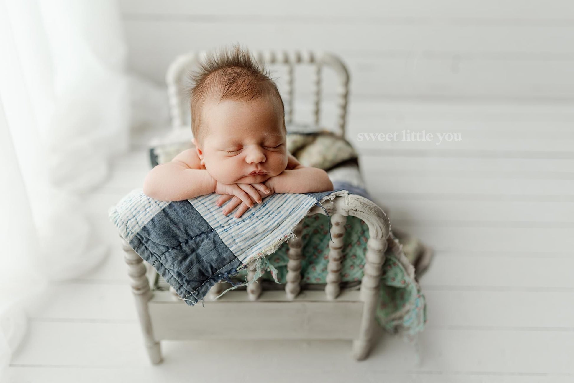 Allred Bed | Creamed Wheat Painted