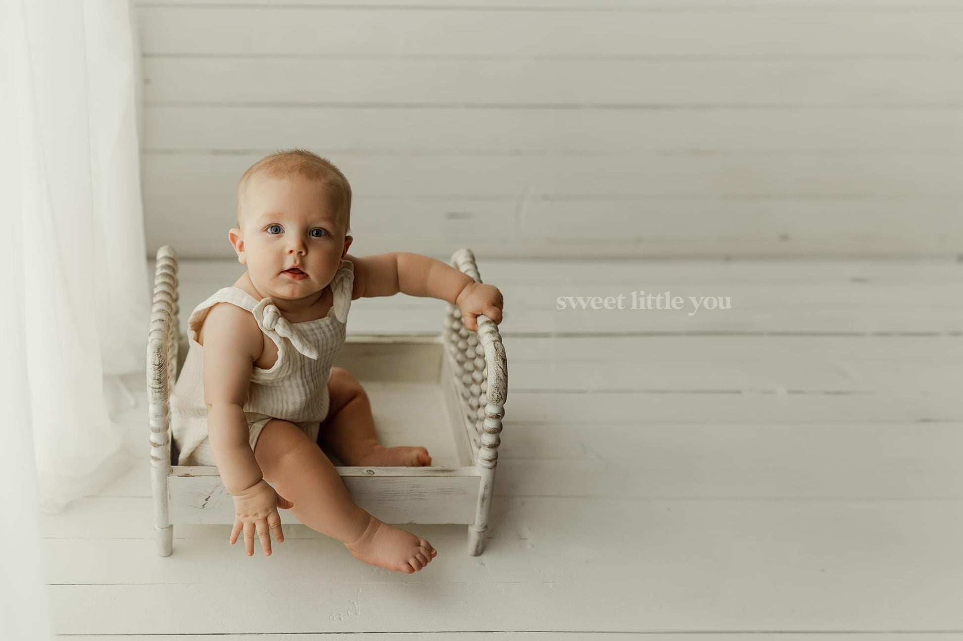 Allred Bed | Creamed Wheat Painted