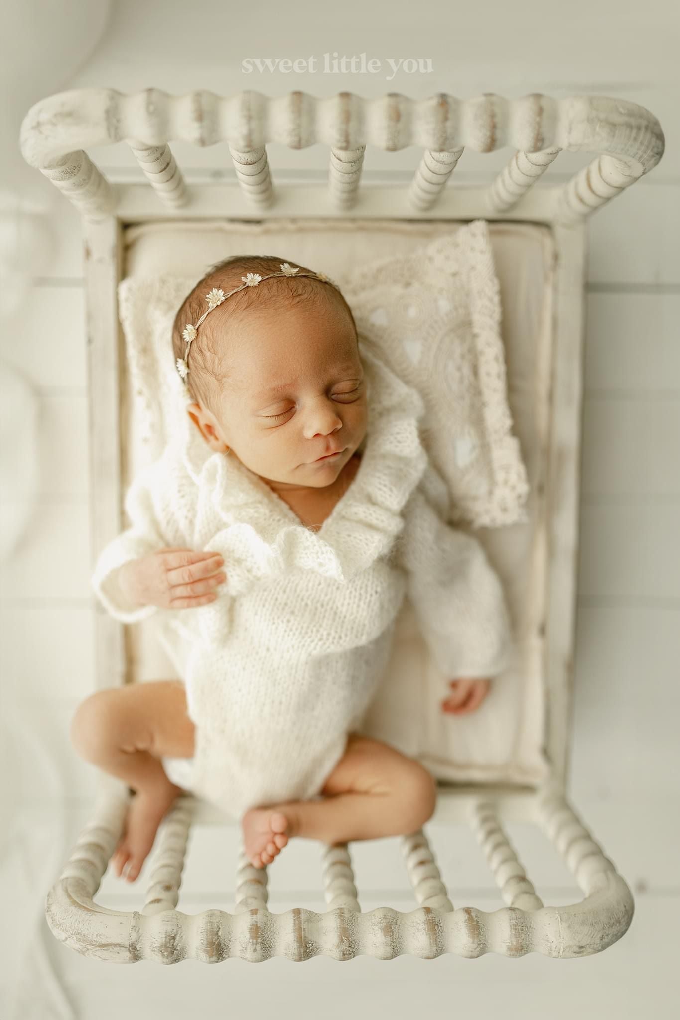 Allred Bed | Creamed Wheat Painted
