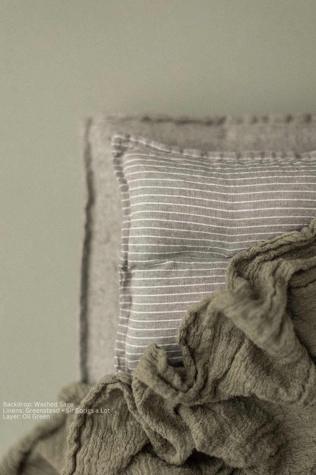 Wide Wrinkly Wrap | Oil Green