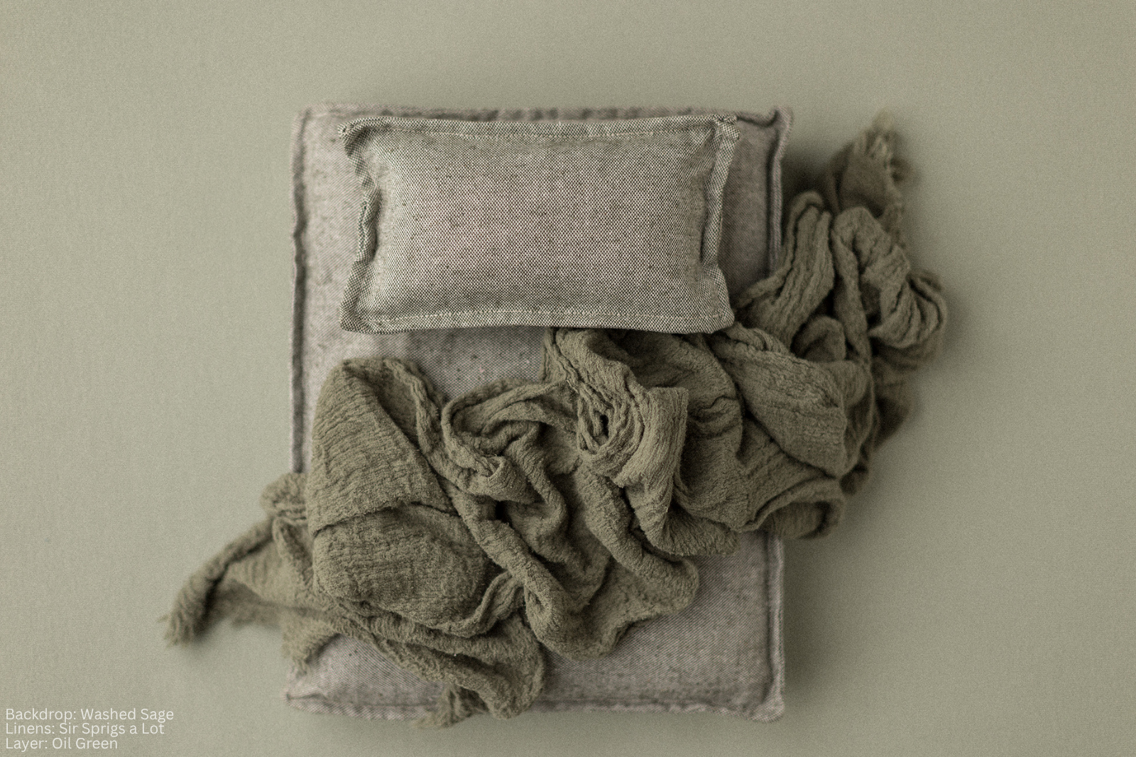 Wide Wrinkly Wrap | Oil Green