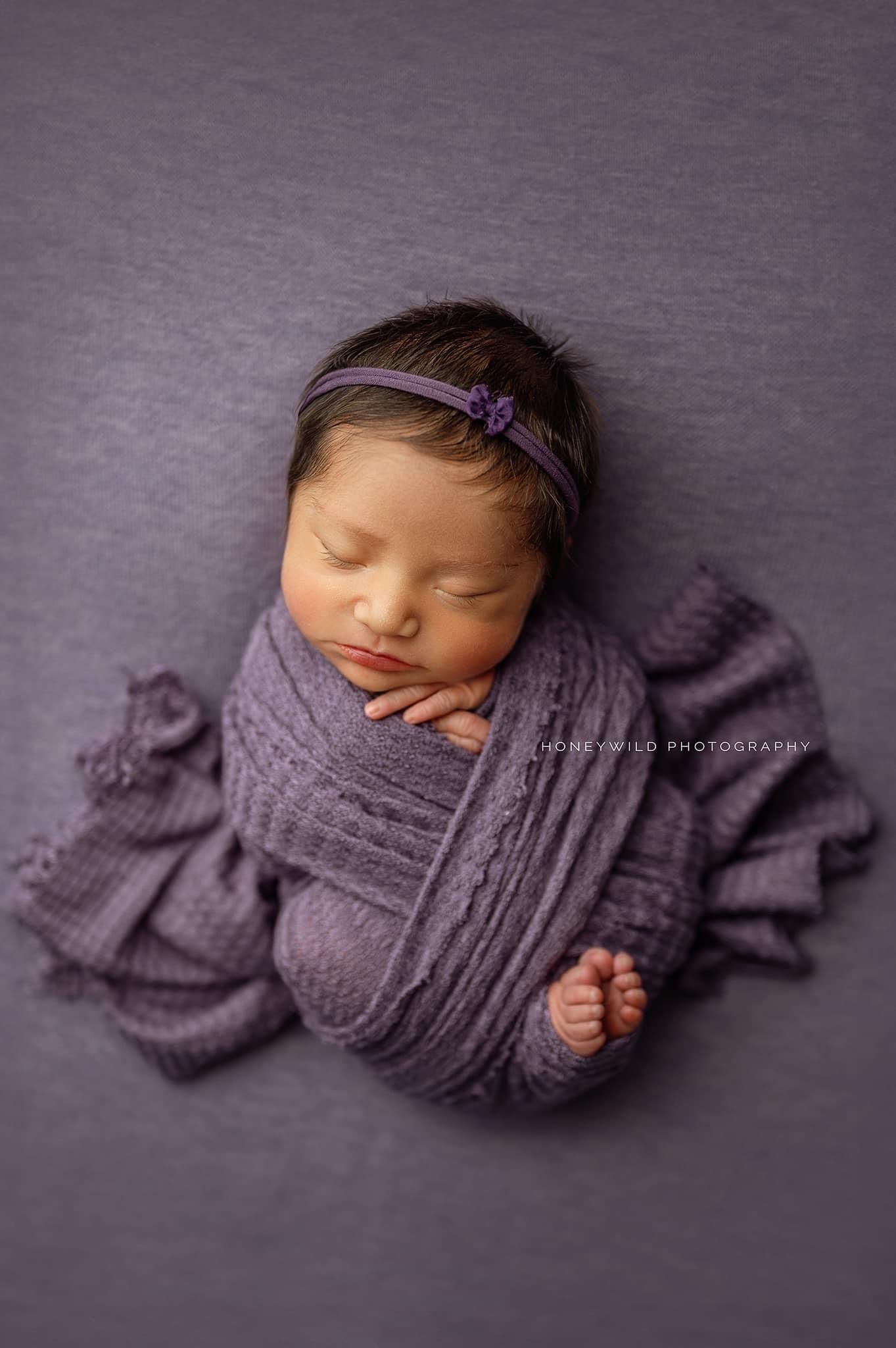 Amethyst | Super Stretchy Teeny Weeny Bow Headband