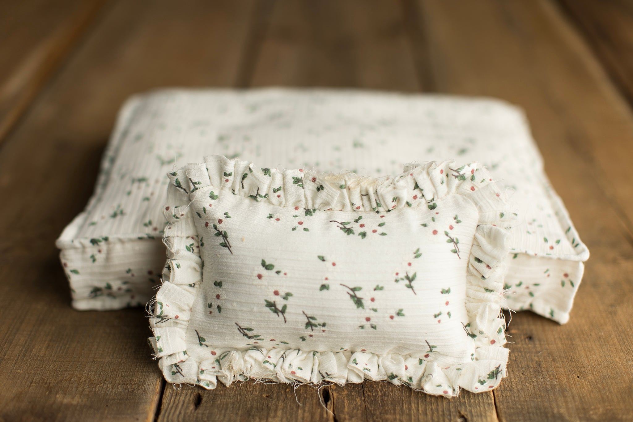 Bed Linens | White Floral Dot