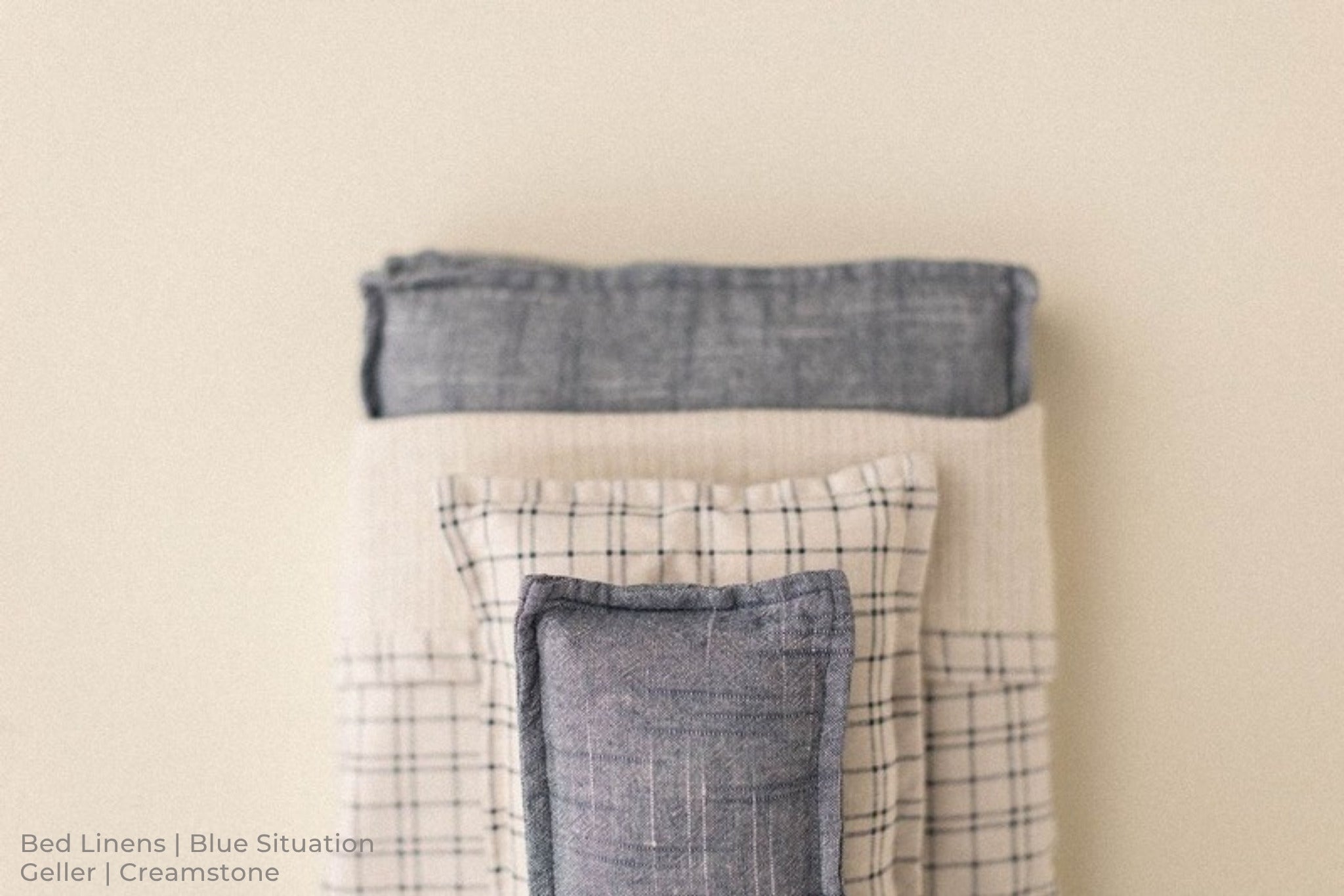 Bed Linens | Blue Situation / Geller | Creamstone