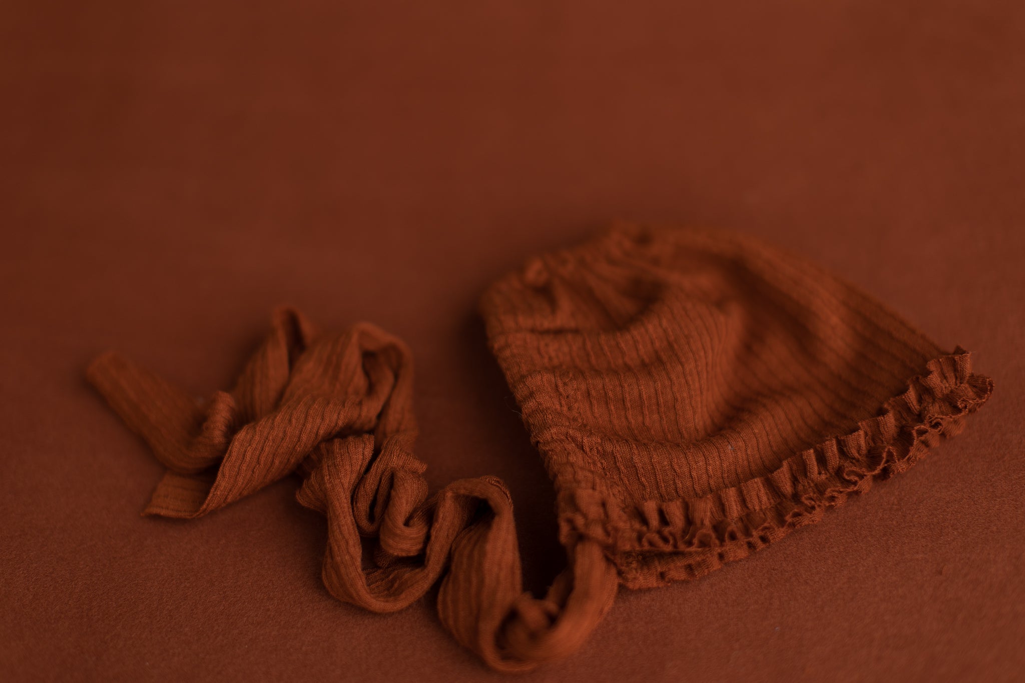 Bette Radiant Rust | Ruffle Bonnet