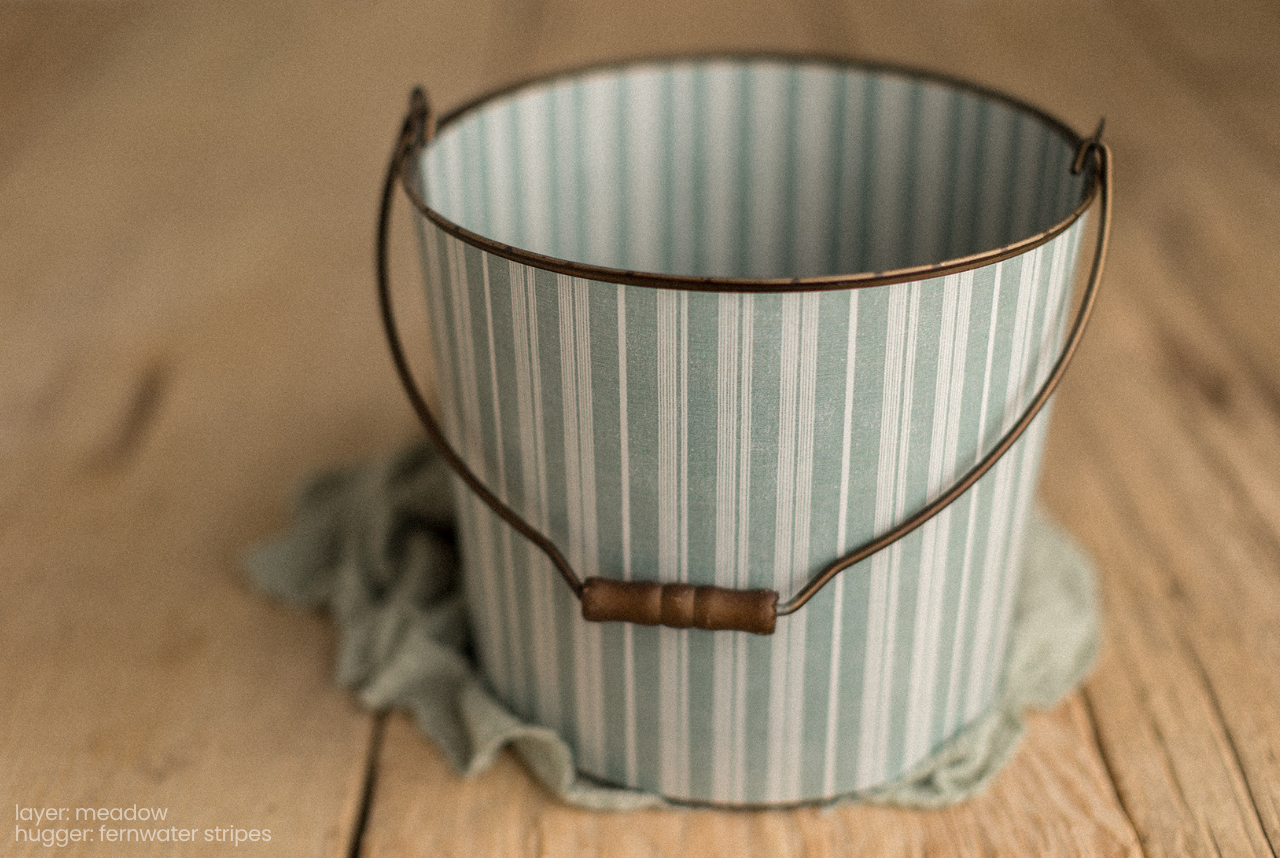 Bucket Hugger | Fernwater Stripes
