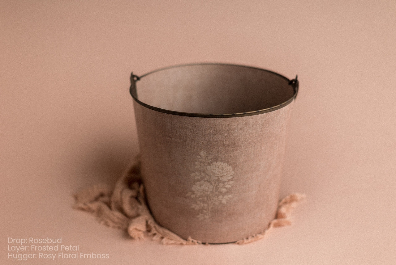 Bucket Hugger | Rosy Floral Emboss