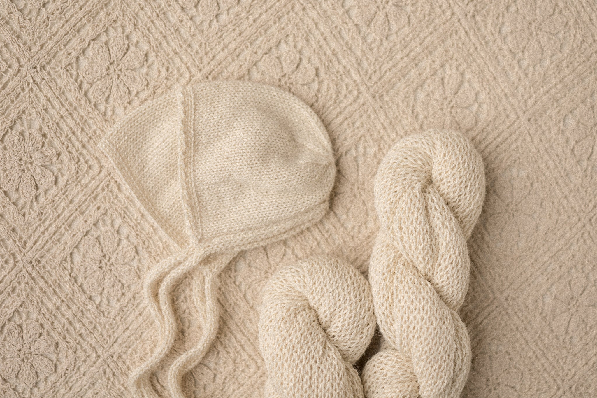 Islene Bonnet + Wrap Set | HLP x Mama Knits