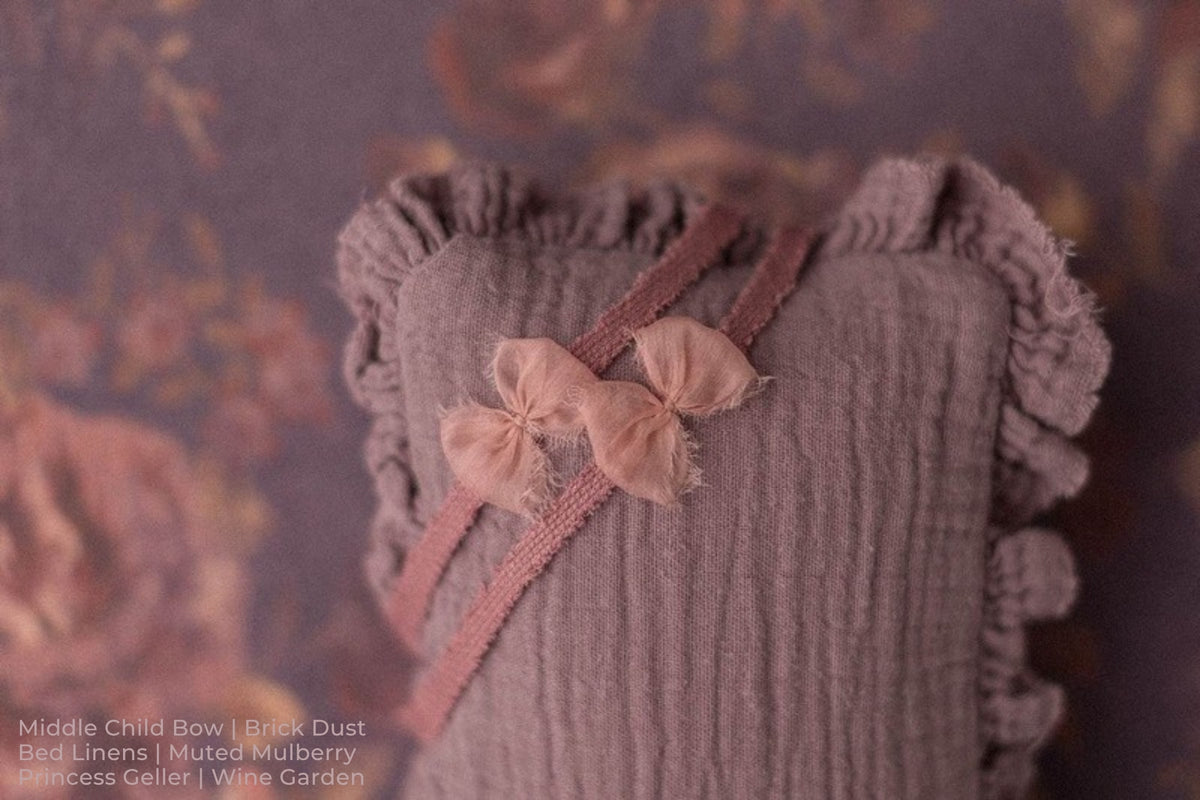 Middle Child Bow | Brick Dust / Bed Linens | Muted Mulberry / Princess Geller | Wine Garden