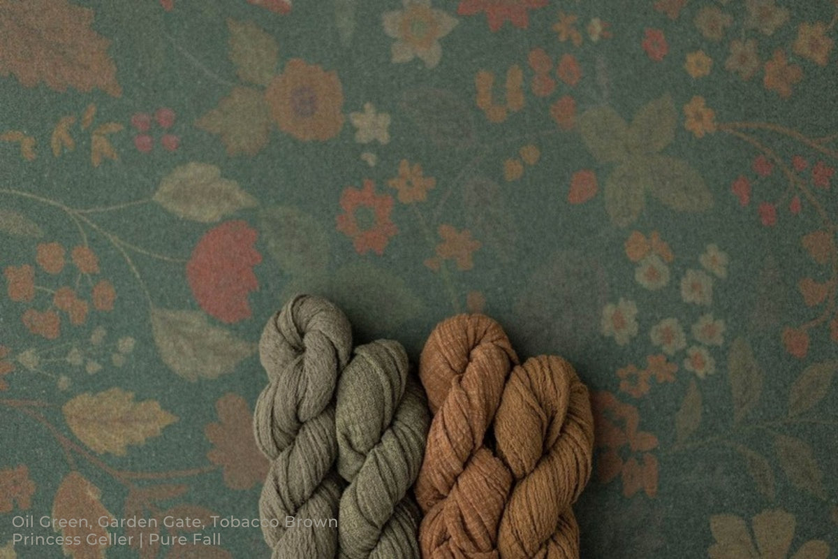 Oil Green, Garden Gate, Tobacco Brown / Princess Geller | Pure Fall