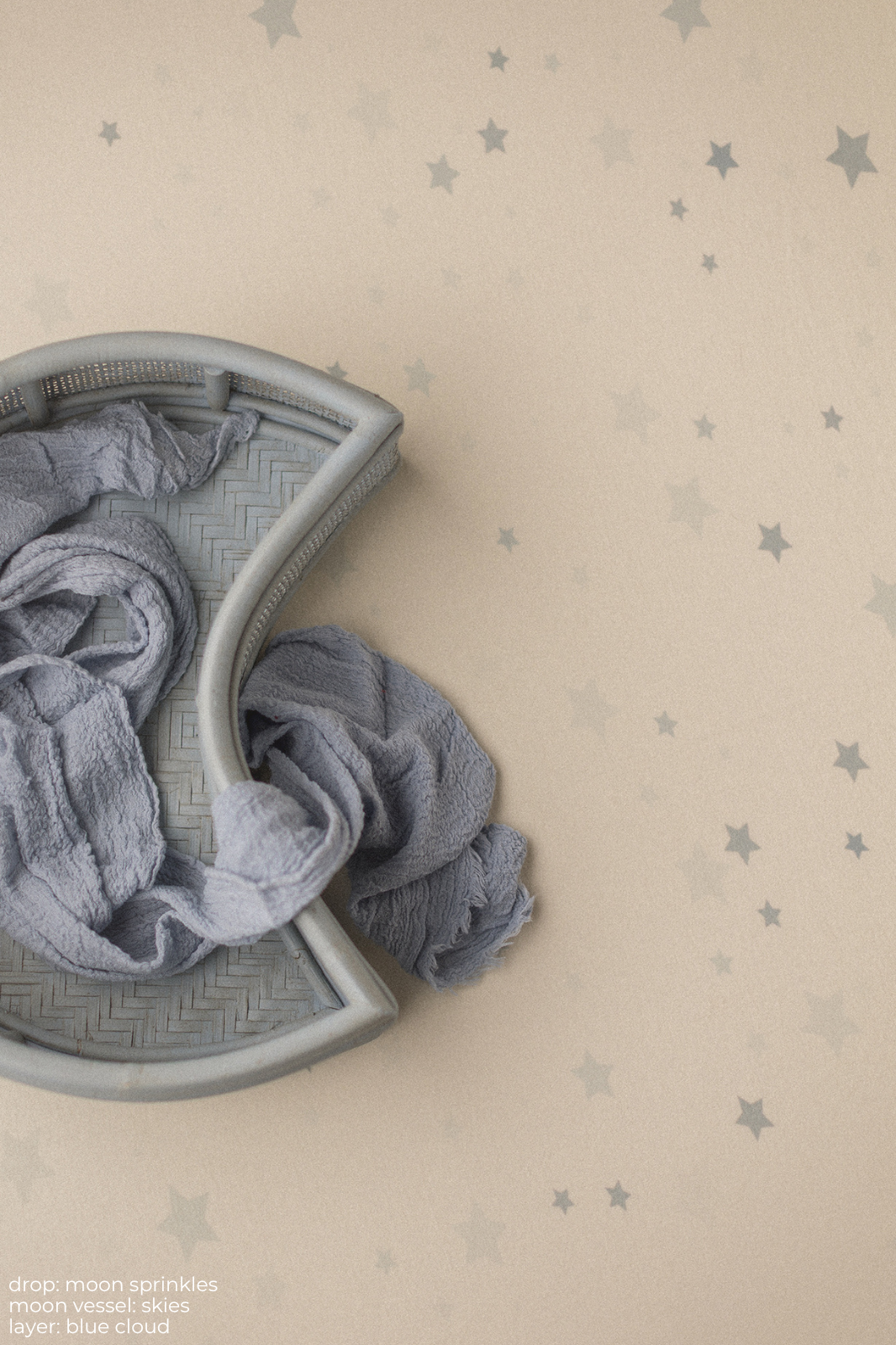 Wide Wrinkly Wrap | Blue Cloud