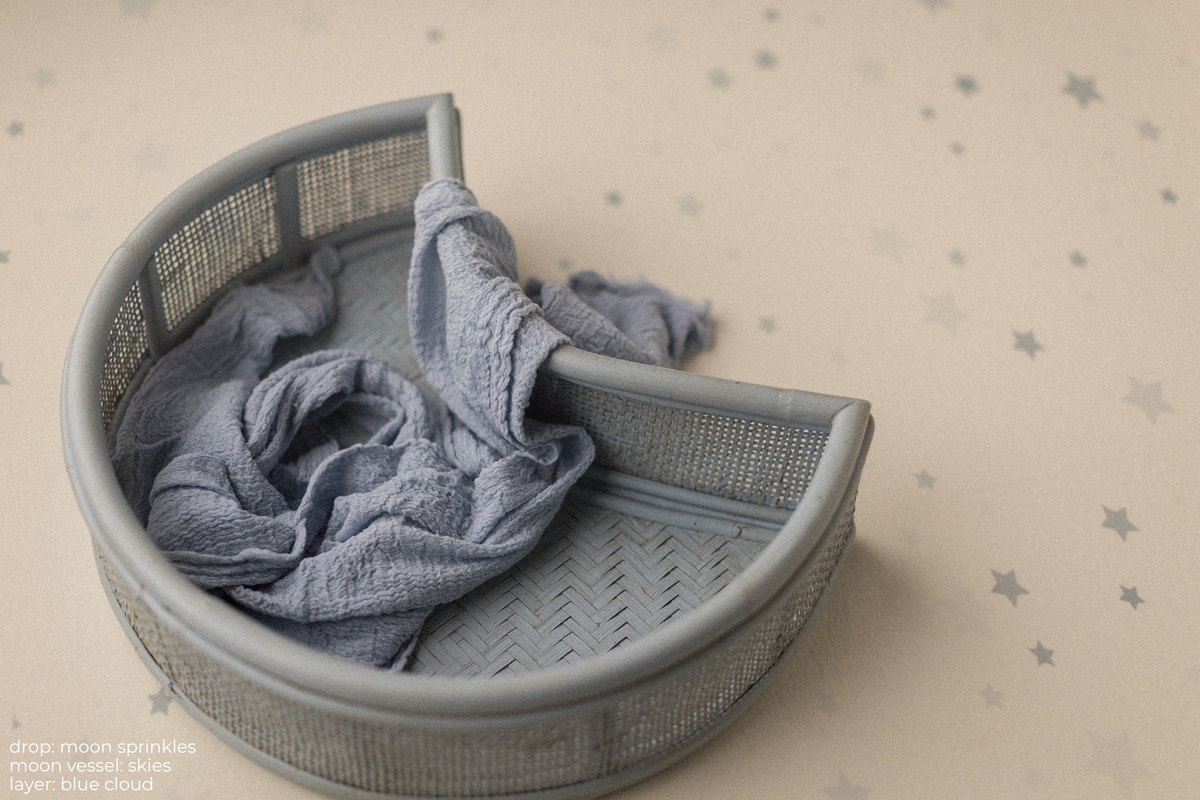 Wide Wrinkly Wrap | Blue Cloud