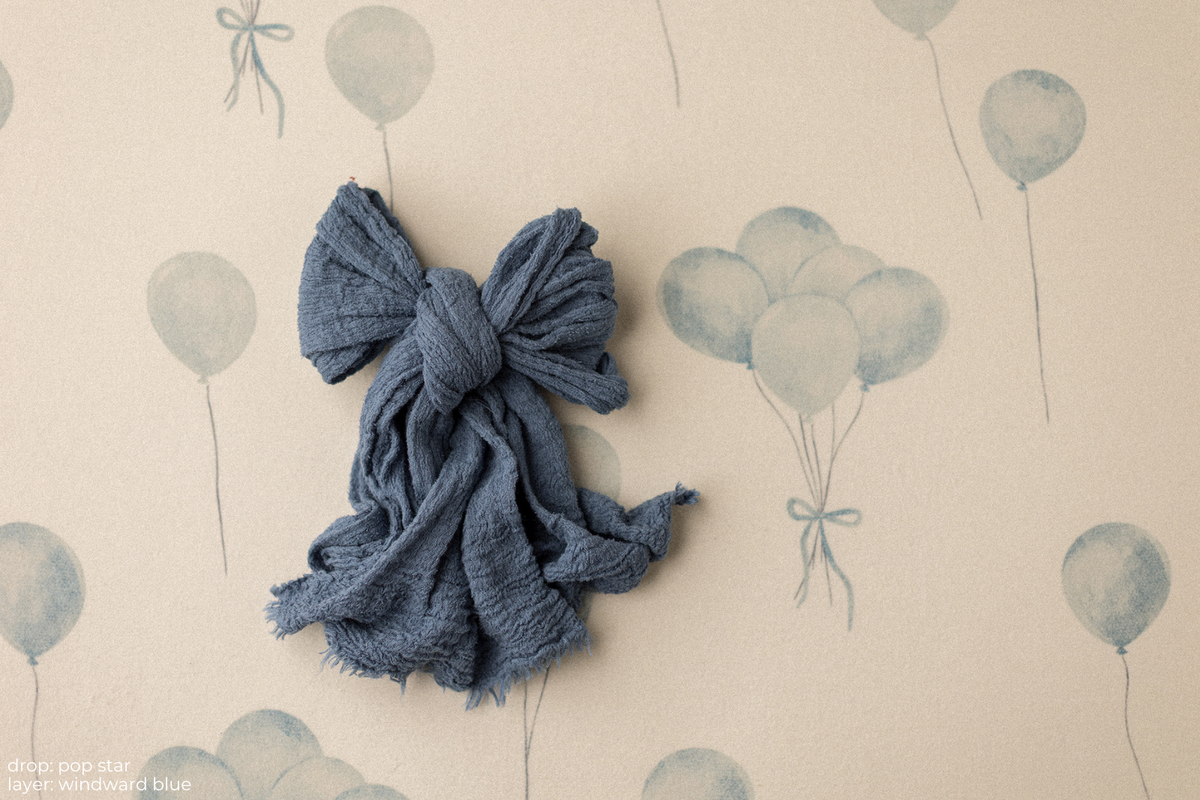 Wide Wrinkly Wrap | Windward Blue