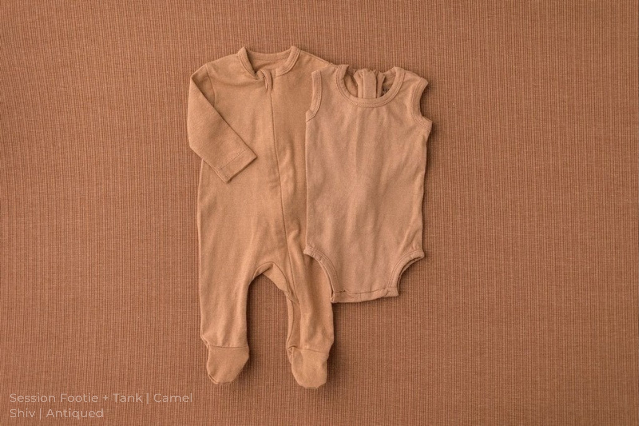 Session Footie + Tank | Camel / Shiv | Antiqued