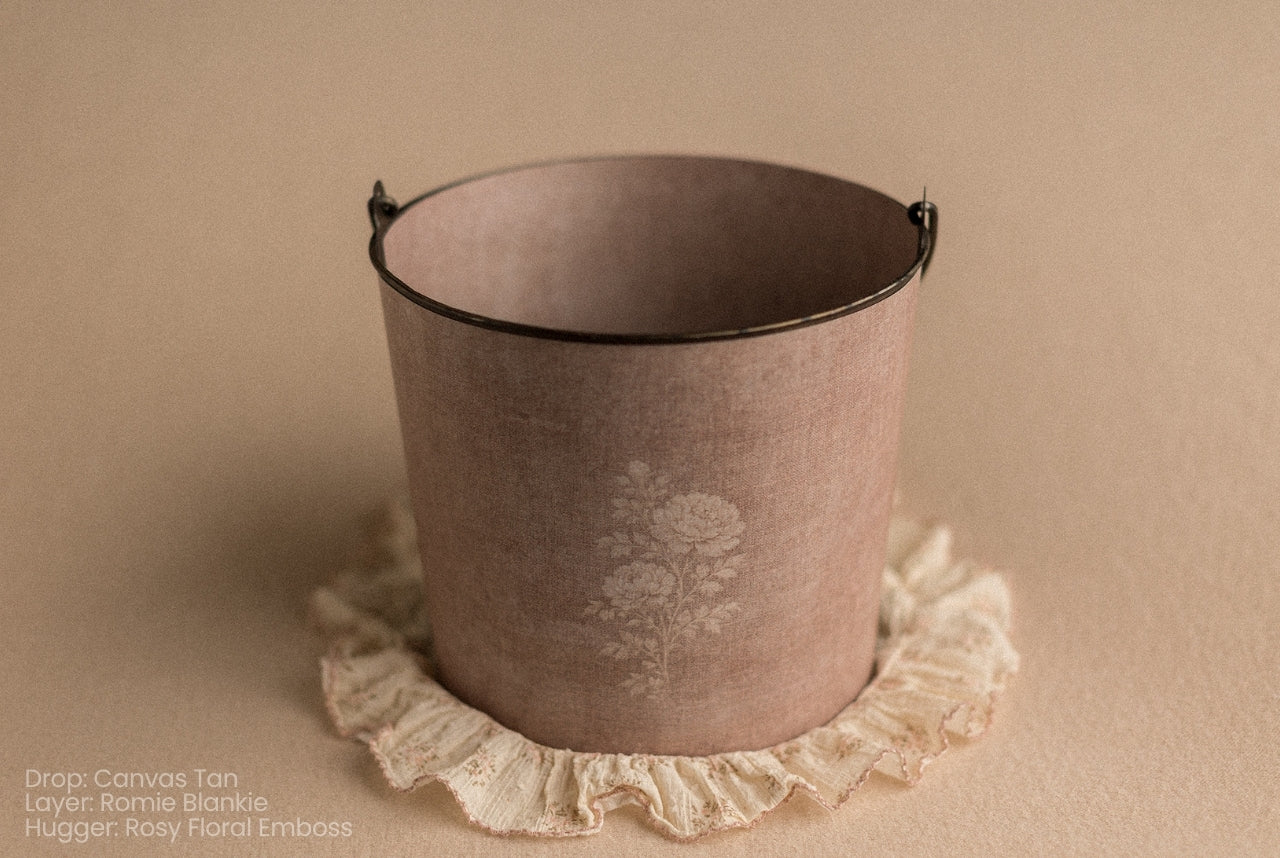 Bucket Hugger | Rosy Floral Emboss