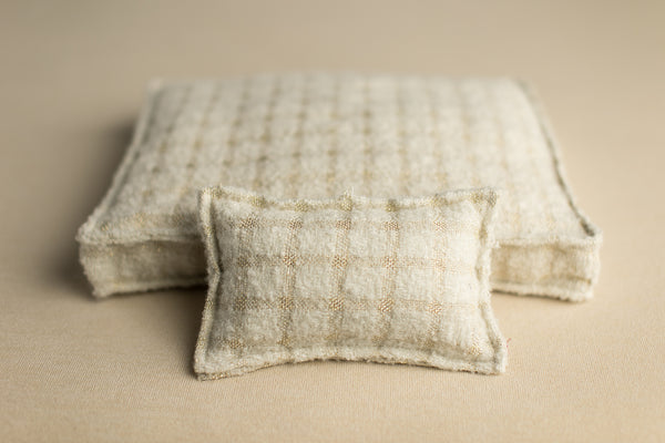 Bed Linens | Cream + Gold Windowpane