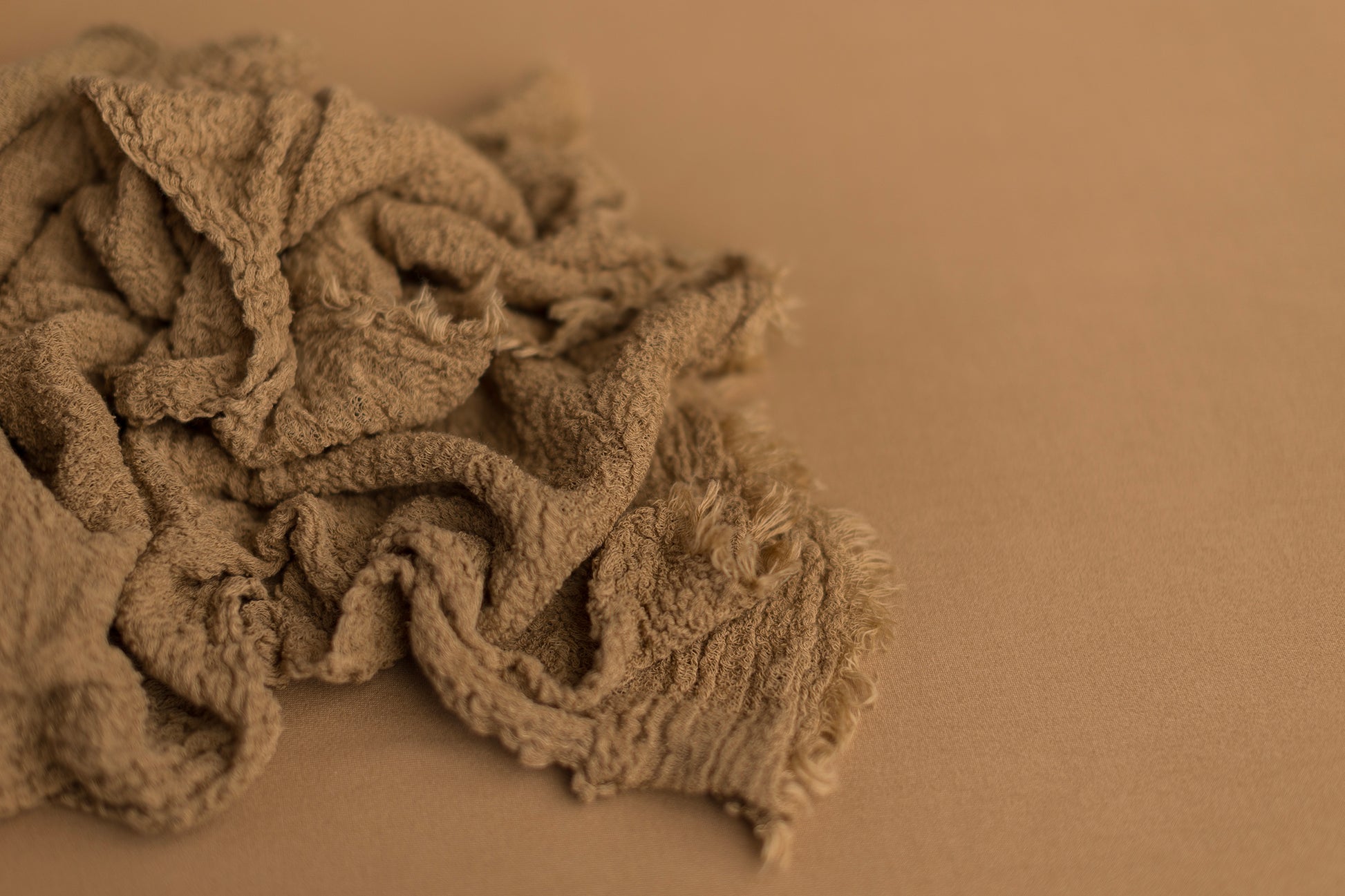Wide Wrinkly Wrap | Tobacco Brown