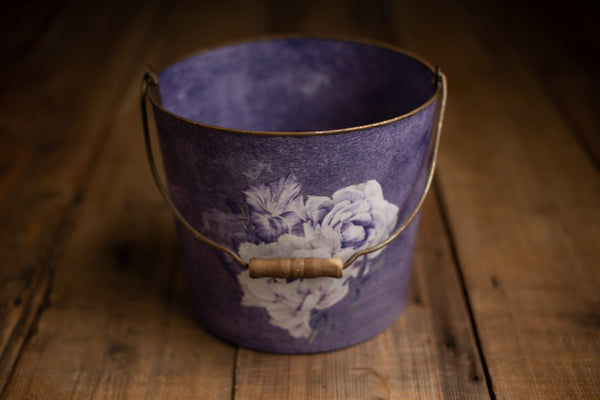 Bucket Hugger | 178 Purple Floral Decal