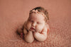 Rosemarie | Warm Peach-Fabric-Backdrop, Category_Lace, Color_Pink, Color_Red, Girl, Line_Rose Marie-Hello Little Props