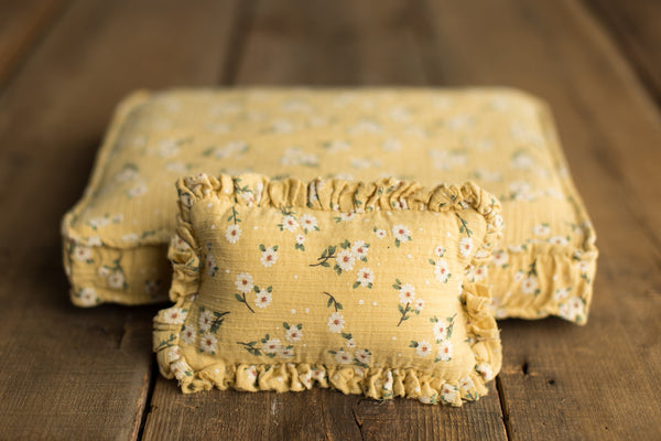 Bed Linens | Yellow Floral Dot