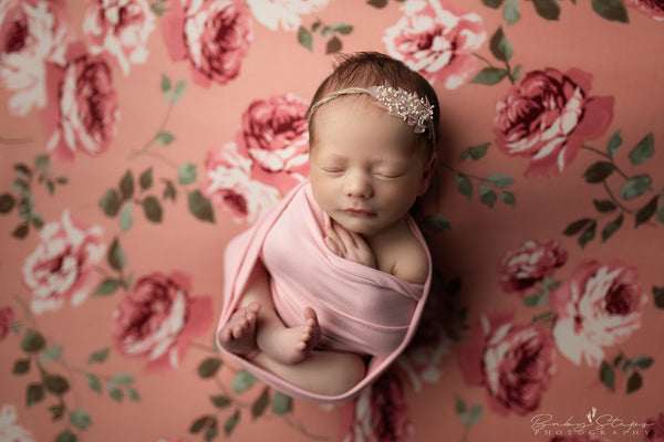 Princess Chandler | Dried Roses-Fabric-Backdrop, Category_Floral, Color_Pink, Girl, Princess Line_Chandler-Hello Little Props