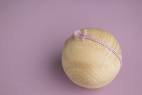 Purple Cream | Super Stretchy Middle Child Bow Headband