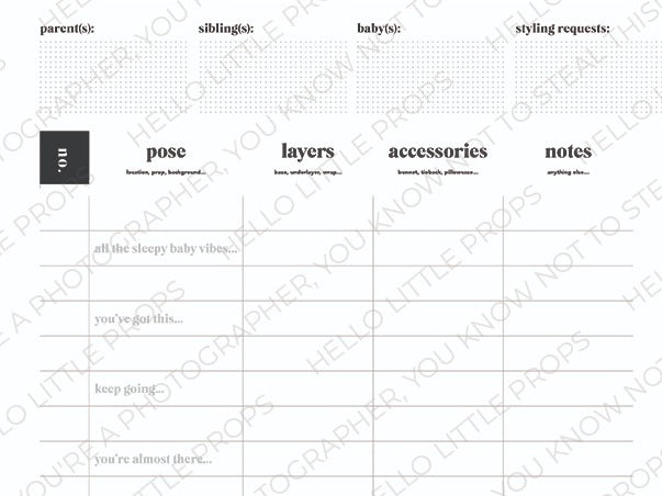 Session Planner PDF - Freebie!