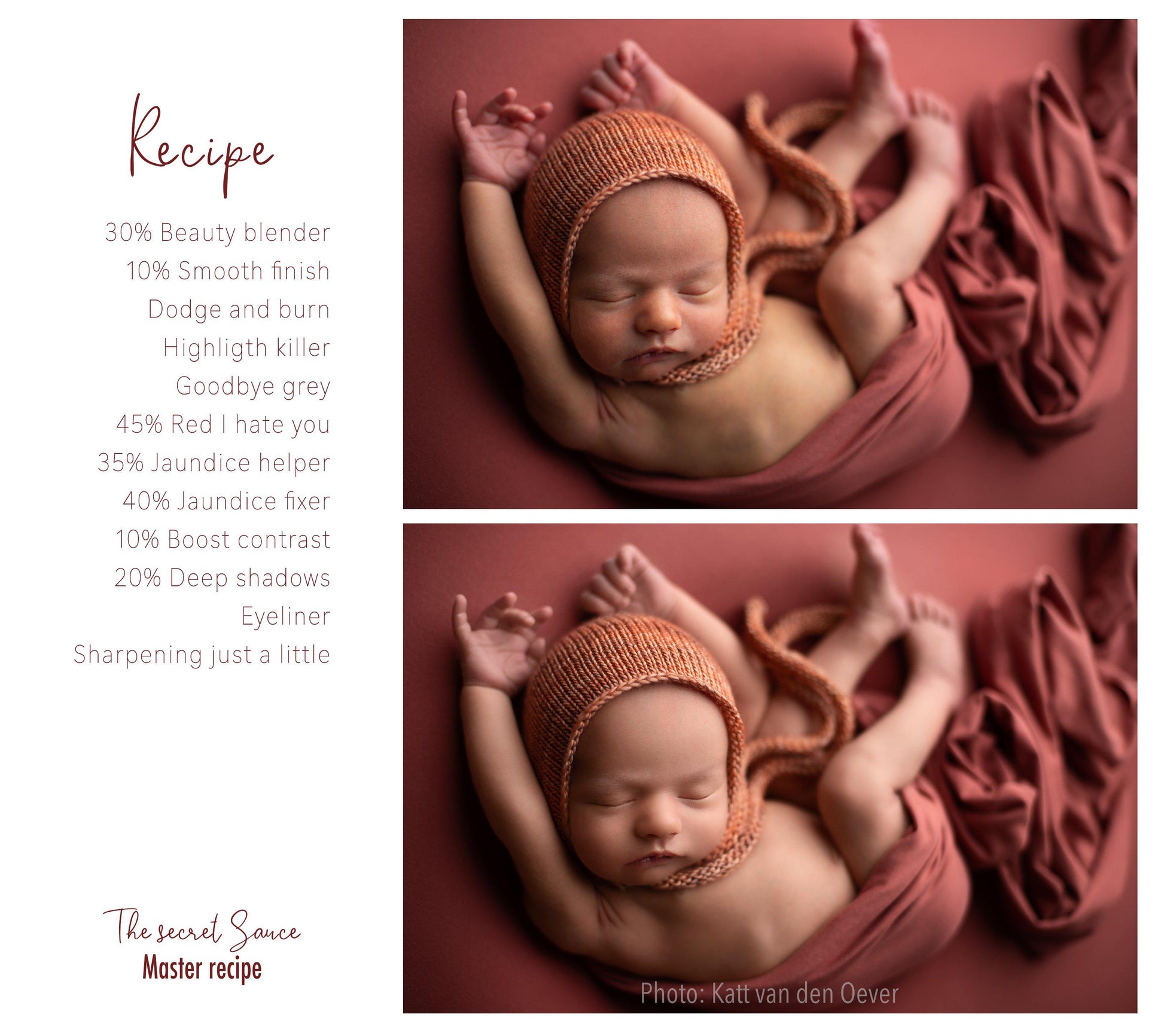 The Secret Sauce - Finishing Action Set for Photoshop - Hello Little Props